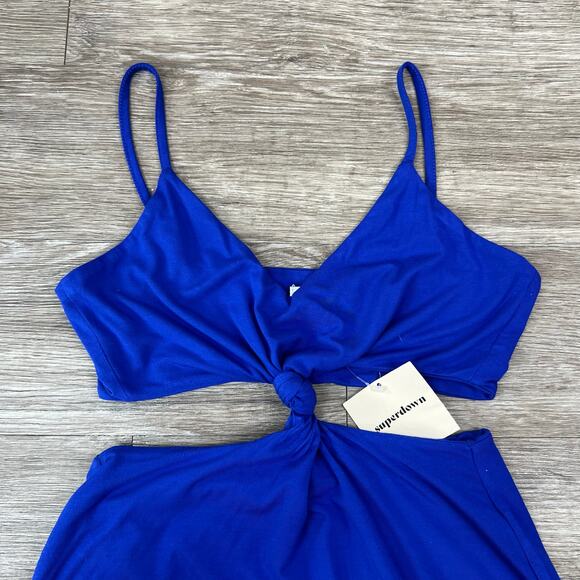 NWT Superdown Lucia Cut Out Mini Dress in Cobalt Blue (Sz M) - Picture 9 of 13